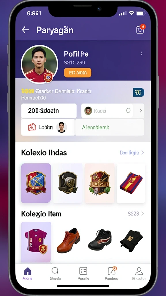 Level dengan desain menarik dan penuh warna.