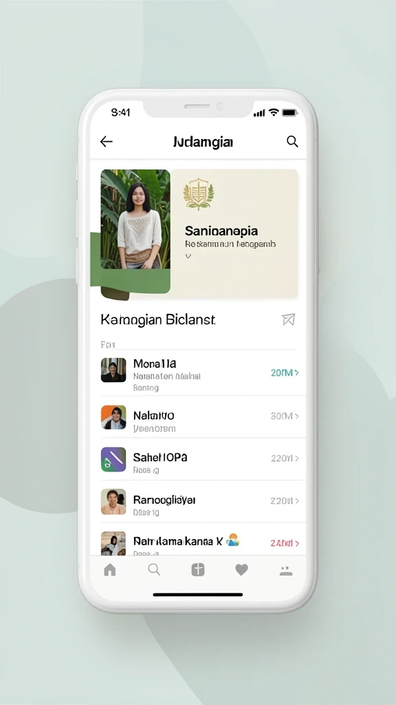 Tampilan antarmuka utama yang mudah dinavigasi.