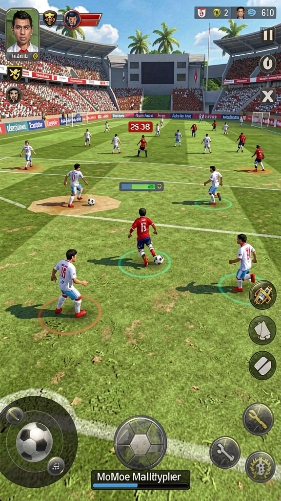 Screenshot menggambarkan variasi permainan yang tersedia.