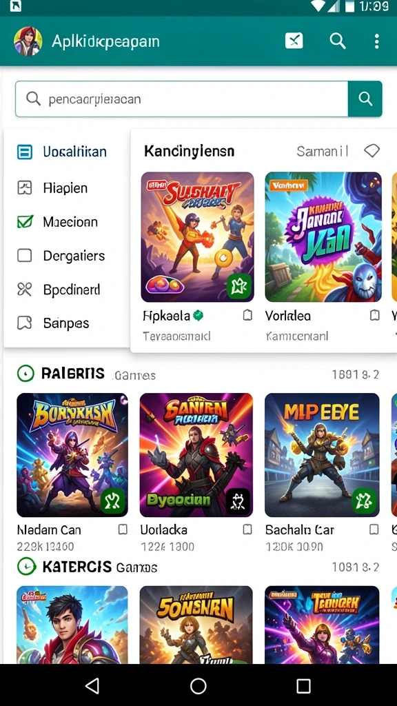 Menu misi harian yang baru dan menarik.
