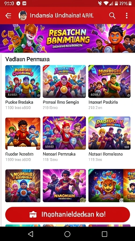 Tampilan grafis yang menawan dalam permainan.