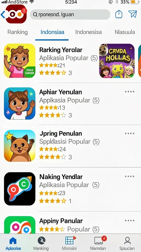 Penggunaan karakter yang beragam dan unik.