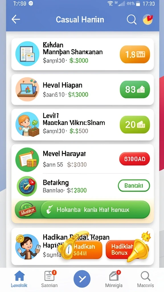 Mode permainan yang bervariasi dan menarik.