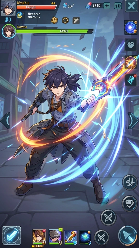 Tampilan awal game yang menarik dan mudah dimengerti.