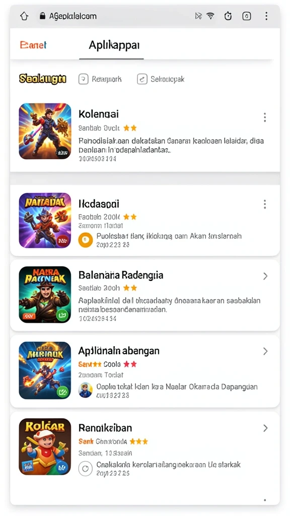 Tangkapan layar dari misi menantang yang harus diselesaikan.