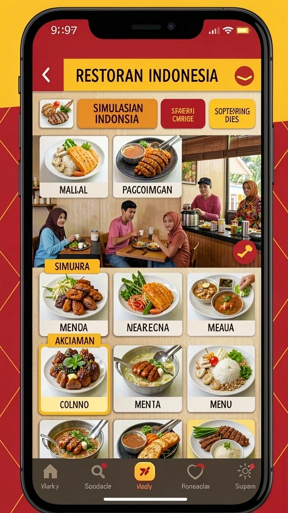 Contoh permainan dengan karakter yang beragam.