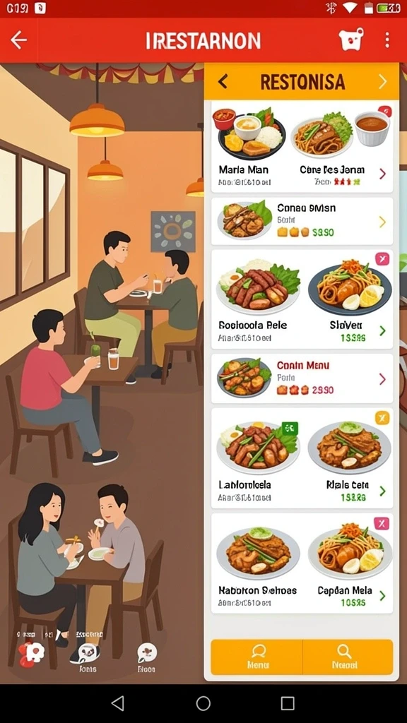 Tampilan antarmuka yang menarik dan user-friendly.