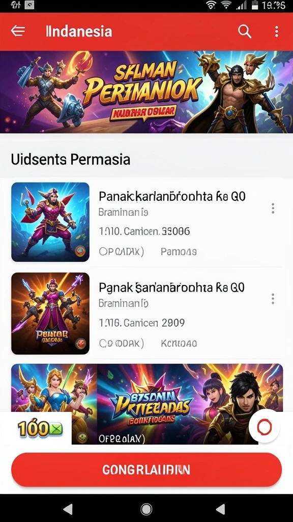 Berbagai pilihan slot dengan tema yang berbeda.