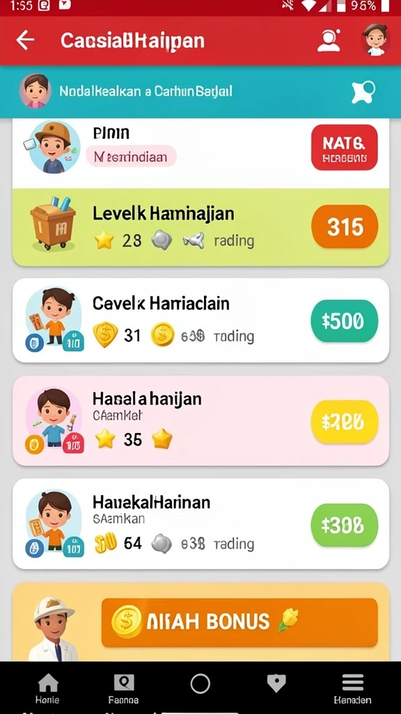 Tampilan grafis yang menakjubkan di dalam game.