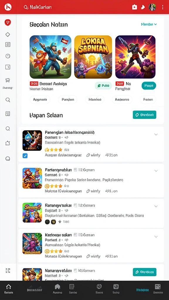 Screenshot menunjukkan leaderboard kompetisi antar pemain.