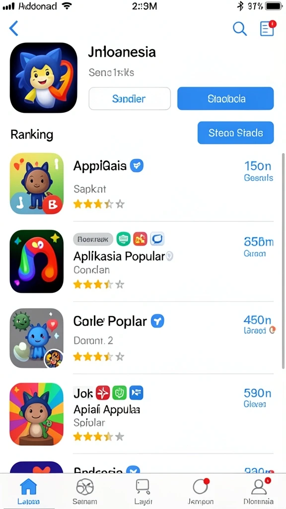 Screenshot menampilkan fitur komunitas dan interaksi pemain.