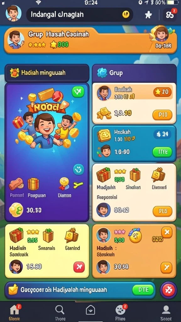 Fitur live draw yang menyajikan hasil secara langsung.