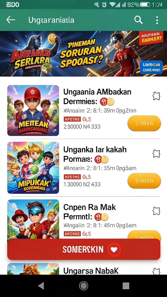 Fitur kompetisi yang menarik dan menantang.