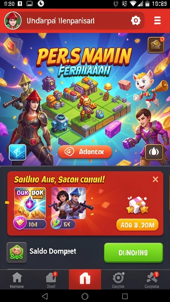Tantangan seru di setiap level.