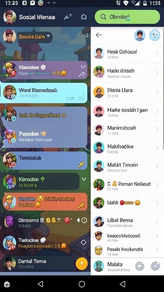 Mode multiplayer yang memungkinkan permainan bersama teman.