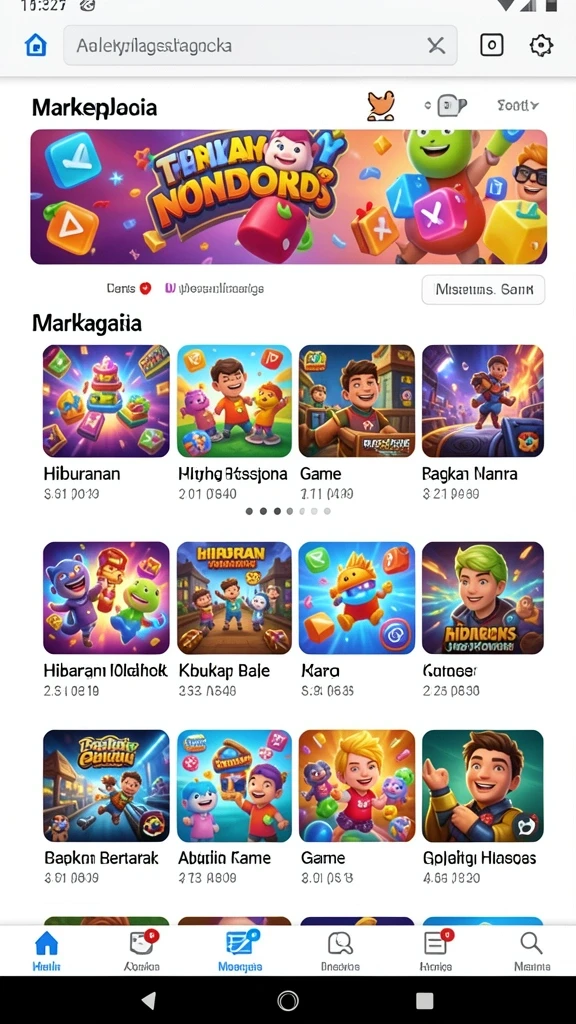 Berbagai mode permainan yang bisa dipilih.