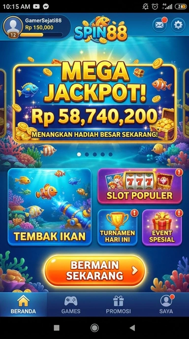 spin88 — menu pengaturan